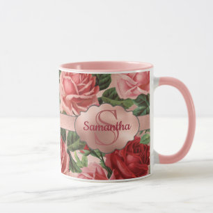 Mug Chic Elegant Roses Roses Roses Roses Roses Roses R