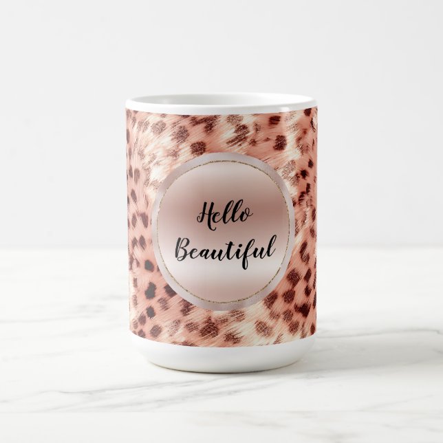 Mug Chic Joli Rose Gold Leopard (Centre)