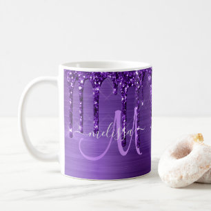Mug Chic Purple Parties scintillant de séchage Pincea
