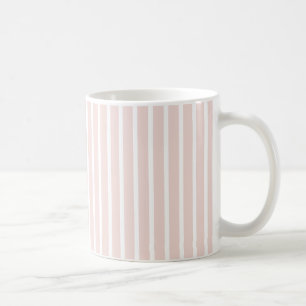 Mug Chic rose pâle blanc vertical motif