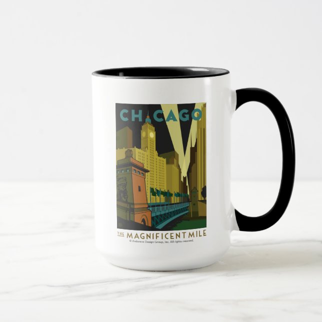 Mug Chicago, IL - Le Magnifique Mile (Droite)