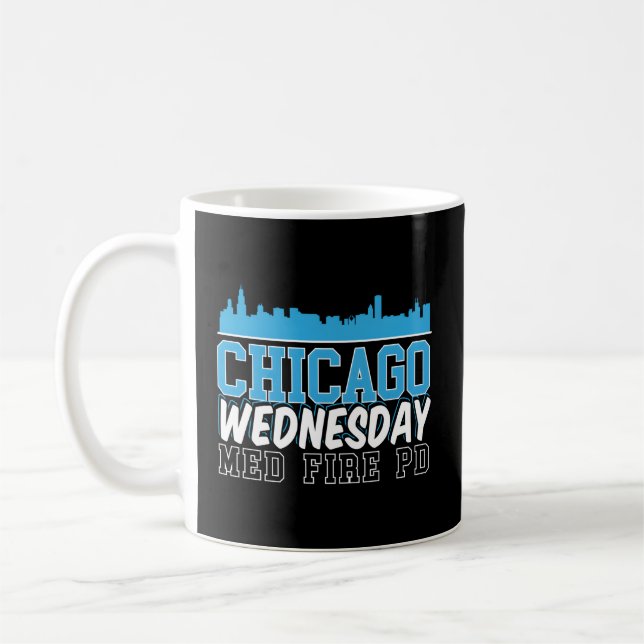 Mug Chicago mercredi Med Fire Pd Chicago Skyline (Gauche)