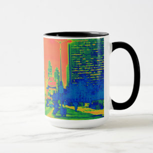Mug Chicago Michigan Avenue @ Nuit 6 mars 1967 Neon