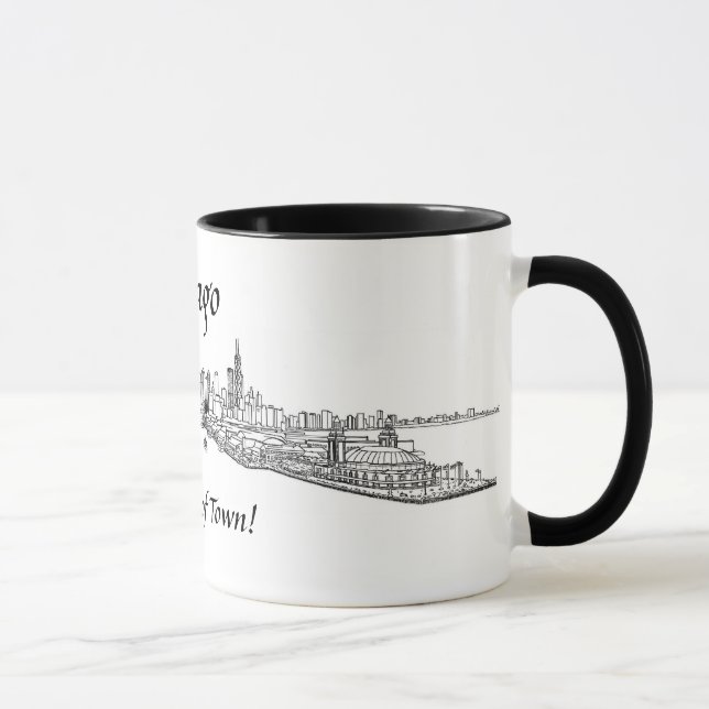 Mug Chicago mon genre de dessin de vue de rivage de (Droite)