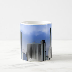 Mug Chicago Nature Scene Buildings Towers Art Sketch