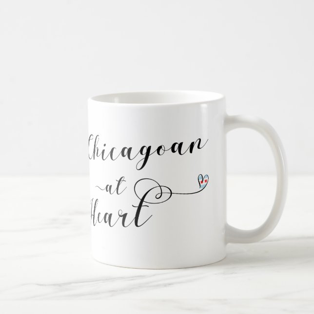 Mug Chicagoan À Heart Mug, Chicago (Droite)