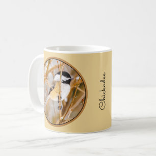 Mug Chickadee au plafond noir - Photo originale