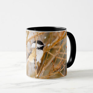 Mug Chickadee au plafond noir - Photo originale