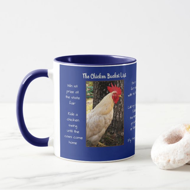 Mug-Chicken Bucket List Mug (With Donut)
