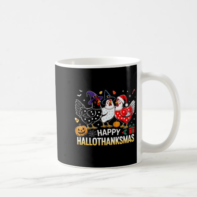 Mug Chicken Halloween Thanksgiving Funny Happy Halloth (Droite)