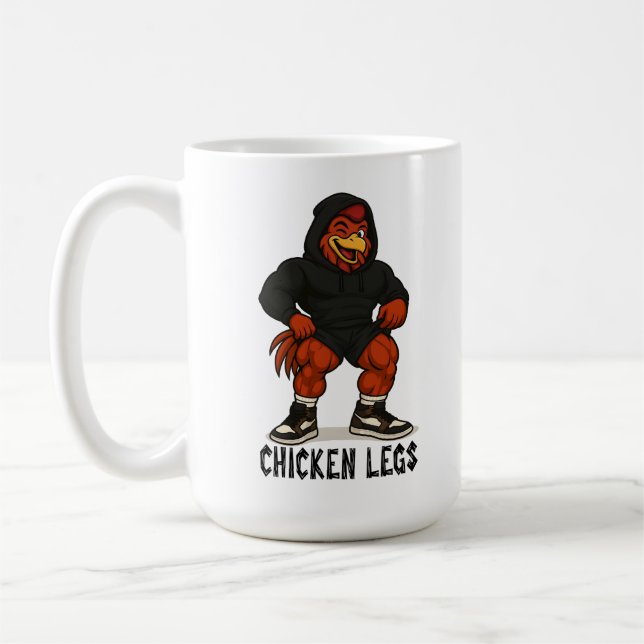 Mug Chicken Legs – Funny Jacked Chicken Gym Workout (Gauche)