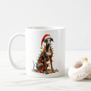 Mug Chien à col gris chiot Noël