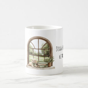 Mug Chien à la fenêtre