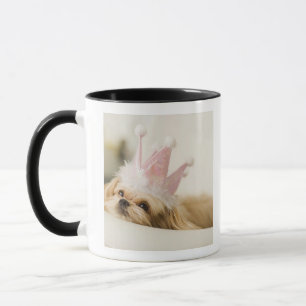 Mug Chien avec une couronne