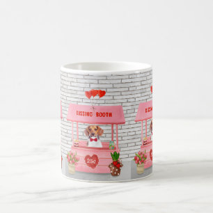Mug Chien beagle Valentine's Day Kissing Booth