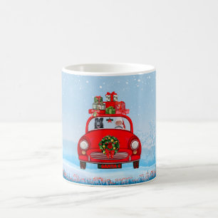 Mug Chien berger allemand noir en voiture avec le Père