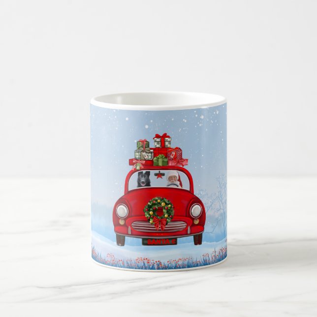 Mug Chien berger allemand noir en voiture avec le Père (Centre)
