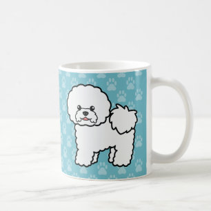 Mug Chien Bichon Frise de dessin animé mignon