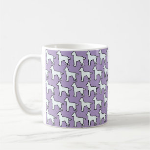 Mug Chien Blanc Pastel Violet   