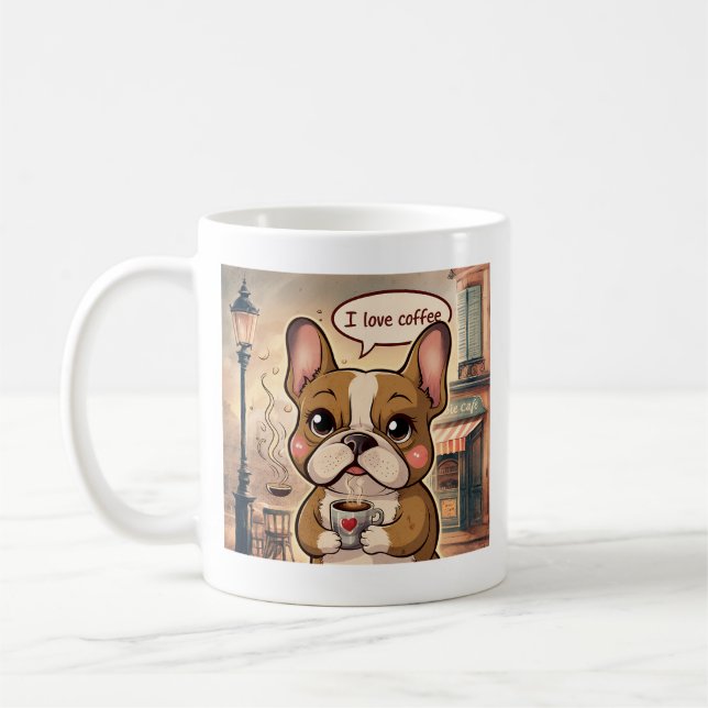 MUG CHIEN BOIRE CAFÉ (Gauche)
