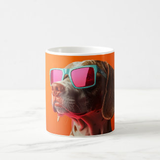 Mug Chien Bracco italiano cool avec des lunettes de so