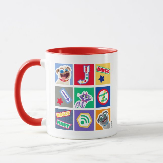 Mug Chien Chien Pal | Bingo, Rolly & Hissy Graphic (Gauche)