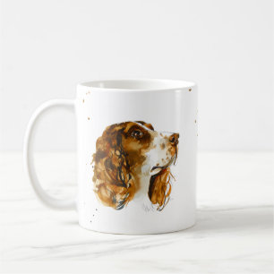 Mug Chien chiot English Springer Spaniel aquarelle