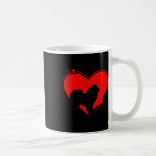 Mug Chien Chow Chow en forme de coeur pour la Saint-Va