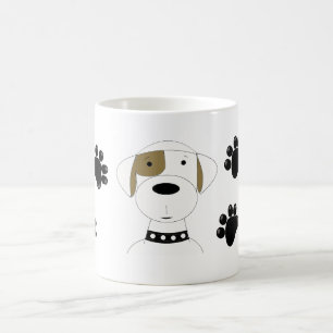 Mug Chien cool avec Empreintes de pattes