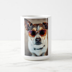 Mug Chien Cool avec Lunettes de Soleil
