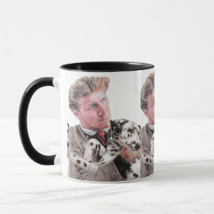 Mug Chien Dalmatien Chien mignon Poignée Noir Blanc Mu