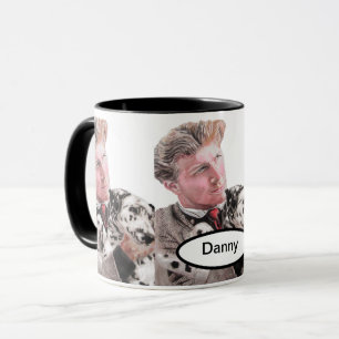 Mug Chien Dalmatien Chien mignon Poignée Noir Blanc Mu