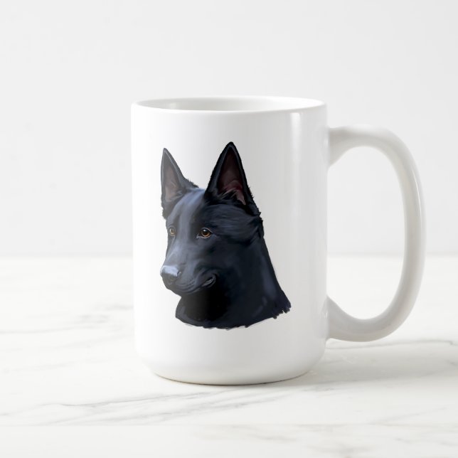 Mug Chien de berger allemand noir (Droite)