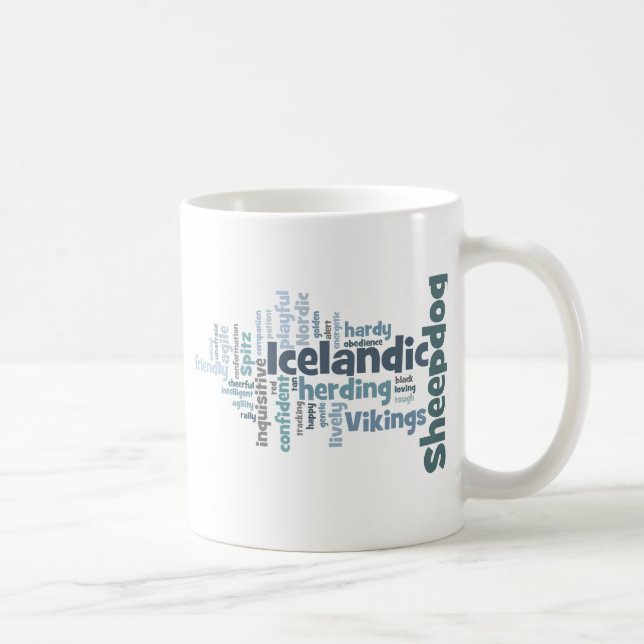 Mug Chien de berger islandais (Droite)