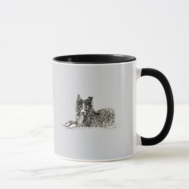 Mug Chien de border collie, juste chillin (Droite)