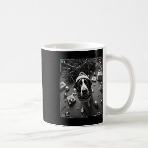 Mug Chien de chasse Walker noëlisé pris sur caméra