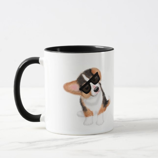 Mug Chien de chiot de corgi d'Incorgnito (Gauche)