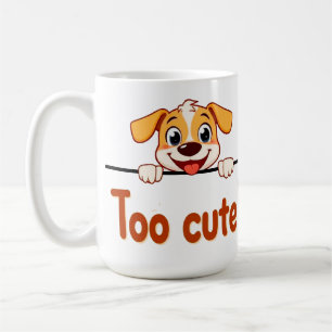 Mug Chien de dessin animé avec texte attrayant