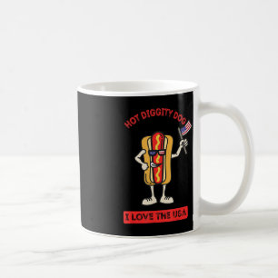 Mug Chien de fou de juillet 4 BBQ Patriote Cuisinier d