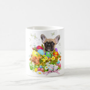 Mug Chien De Grotte Français Avec Oeufs De Pâques