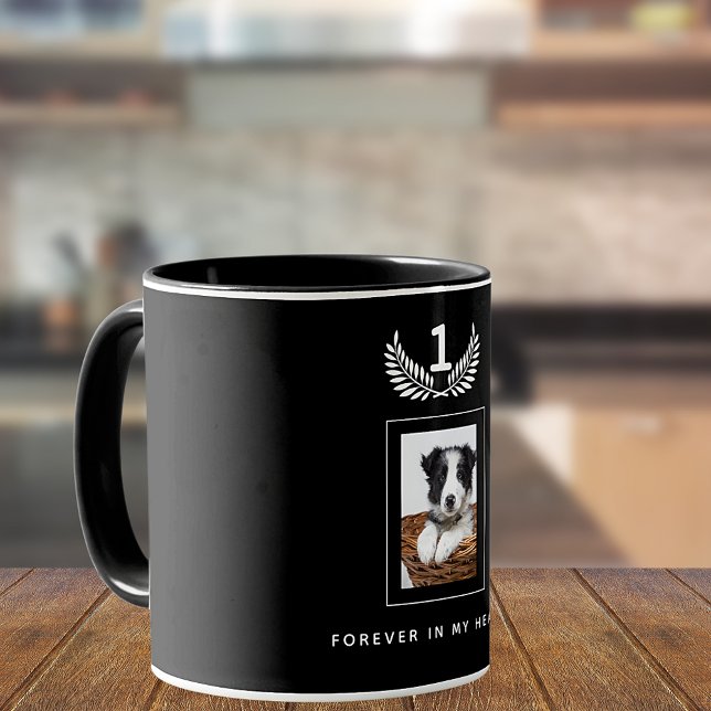 Mug Chien de la photo personnalisé noir (Créateur téléchargé)