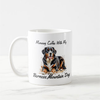 Mug Chien de Montagne Bernese noir et Brown PERSONNALI