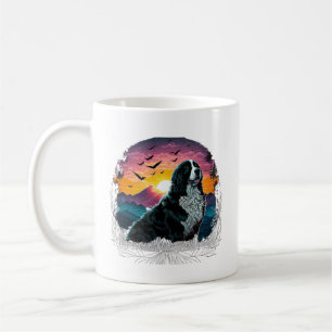 Mug Chien de montagne bernois avec vue sur le lever du