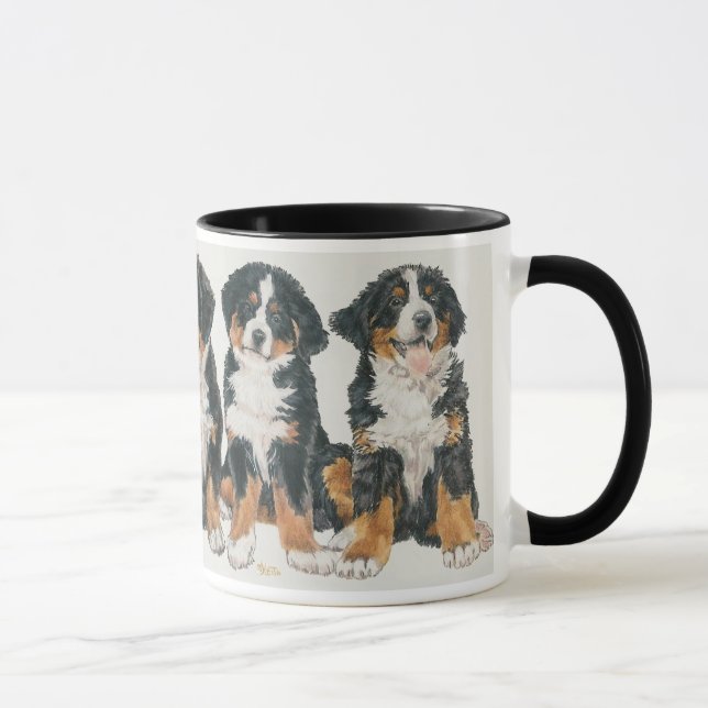 Mug Chien de Montagne bernois Chien Chien Chien Chien  (Droite)