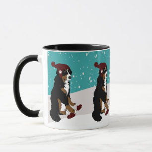 Mug Chien de montagne bernois d'hiver