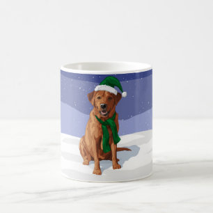 Mug Chien de Noël de l'équipe de recherche de Fox Red 
