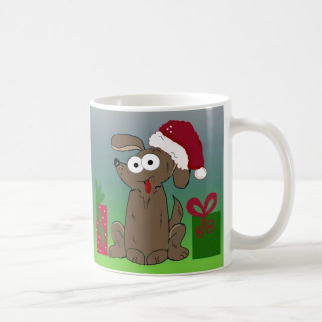 Mug Chien de Noël Hilarié (Droite)