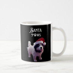Mug Chien de Noël mignon Père Noël Paws