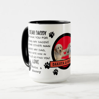 MUG CHIEN DE POIVRE PERSONNALISÉ, PAPA ! CHER CAFÉ PAP