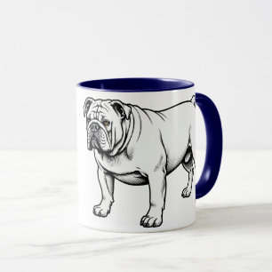 Mug Chien de taureau debout